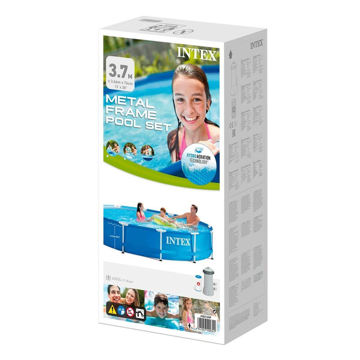 Pool Aftageligt Intex 366 x 76 x 366 cm 6503 L